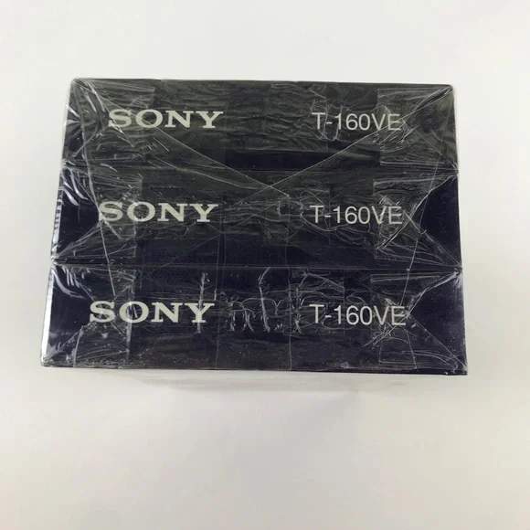 Sealed Sony T-160VE Premium Grade Blank VHS Tapes Made in USA 8 Hour Lot of 3 - Picture 8 of 14